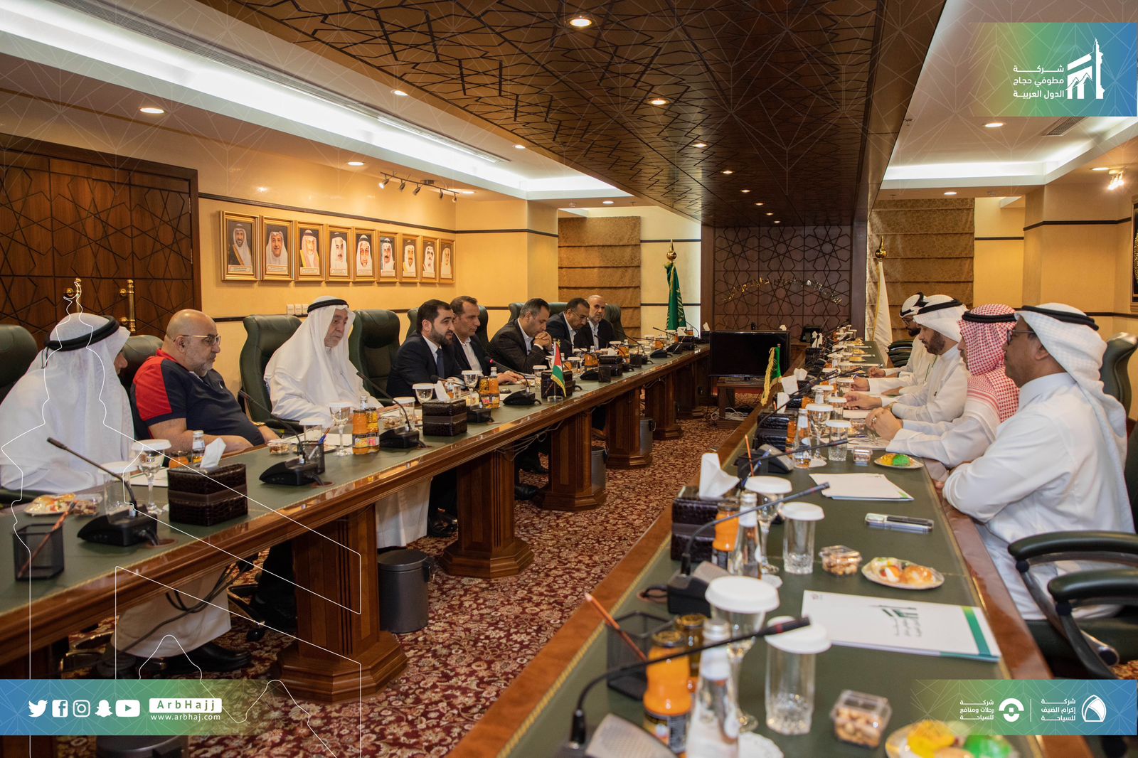 استقبال مدير عام دائرة الحج والعمرة بالمملكة الاردنية الهاشمية ا